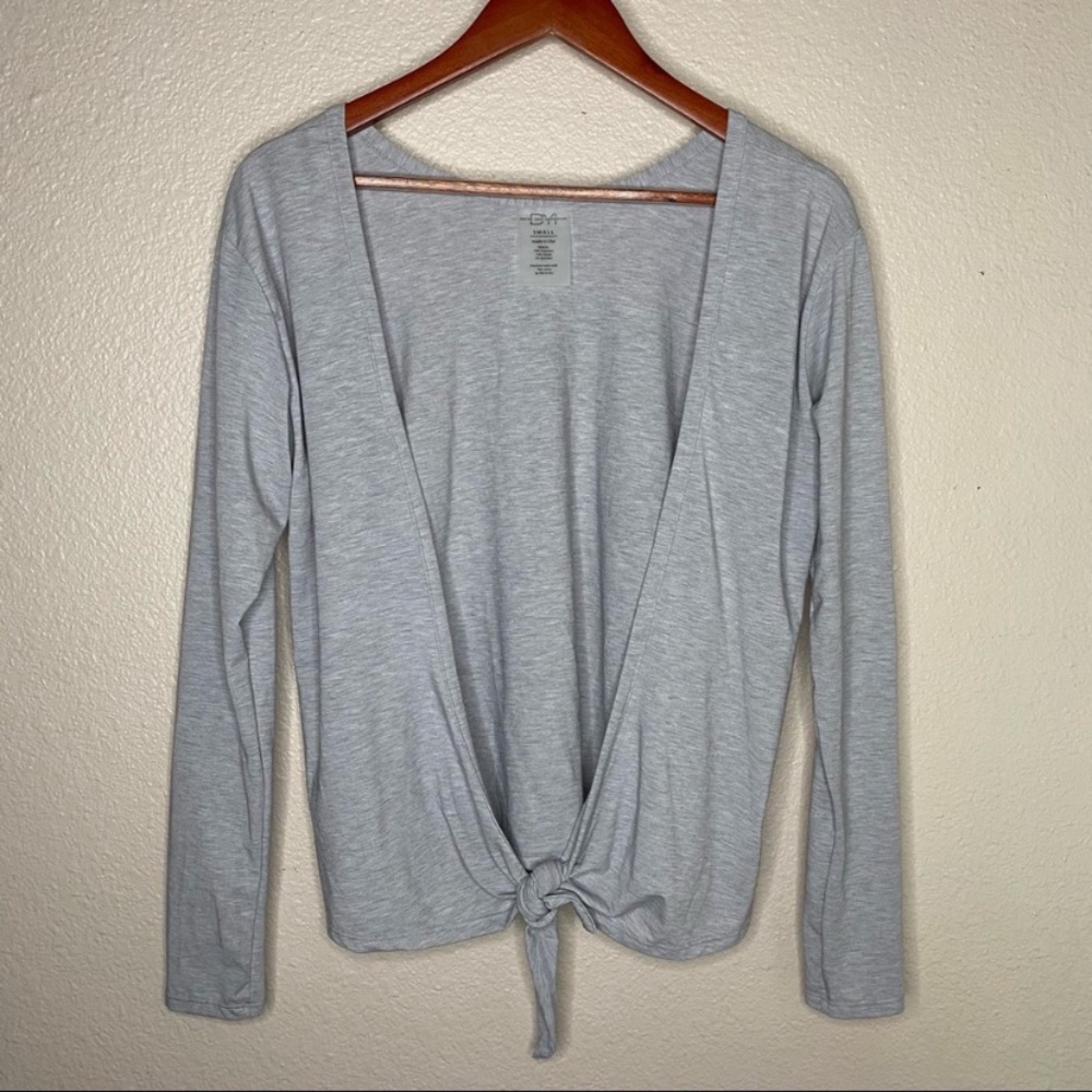 DYI Define Your Inspiration open tie front grey shrug